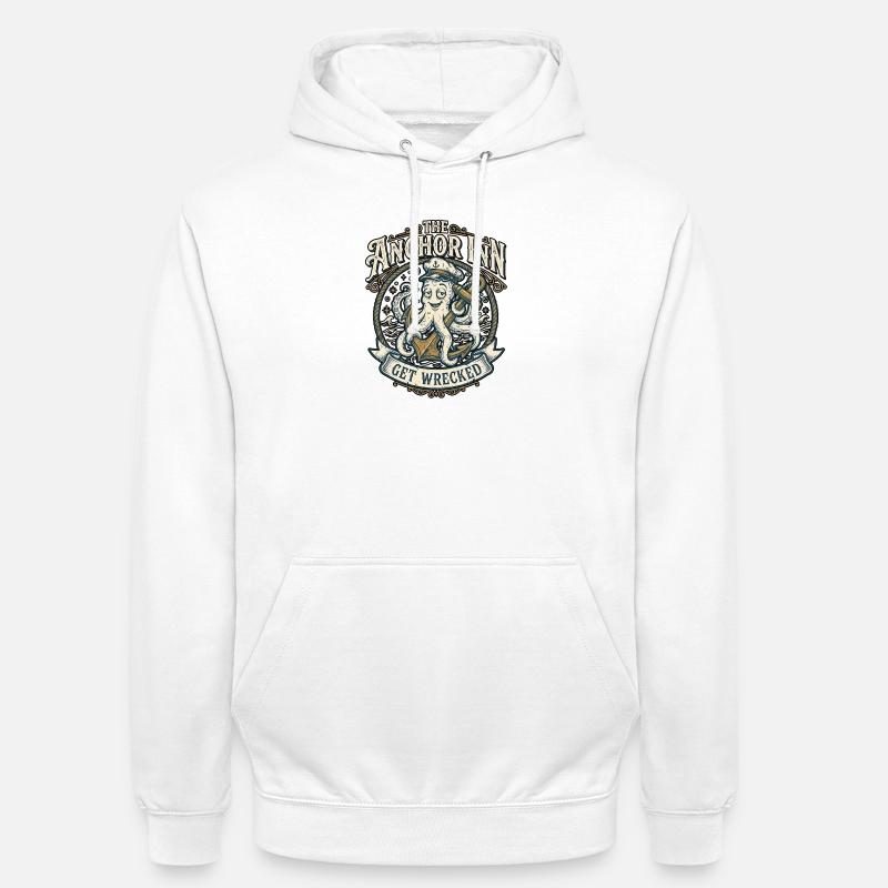 Pub côtier - Sweat-shirt à capuche unisexe - blanc