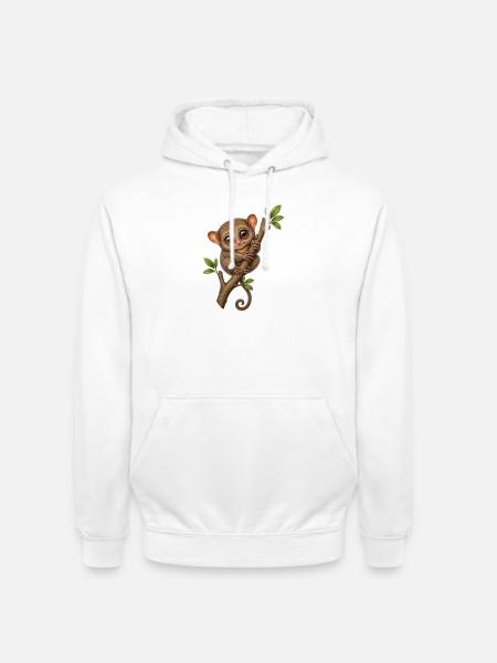 Koboldmaki - Unisex Hoodie - Weiß