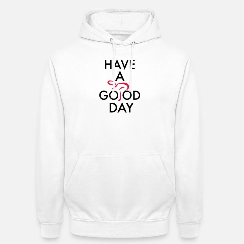 Cyclisme - Sweat-shirt à capuche unisexe - blanc