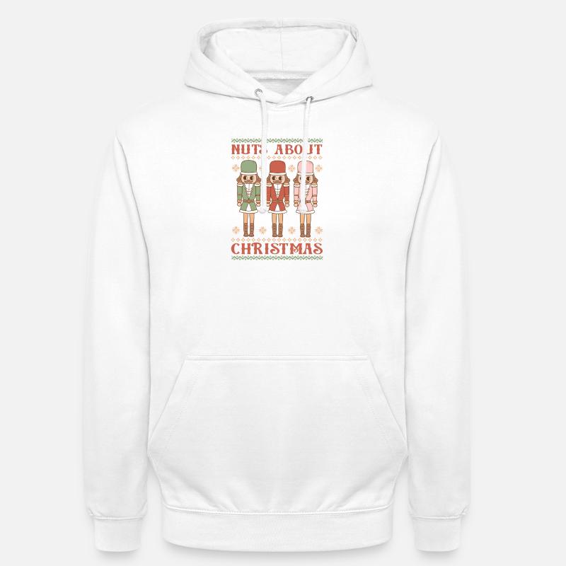Pull de Noël moche - Sweat-shirt à capuche unisexe - blanc