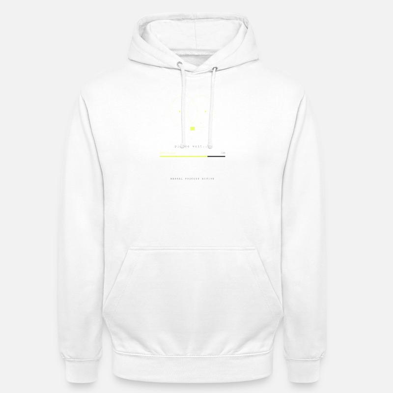 BRAIN.EXE LÄDT - Unisex Hoodie - Weiß