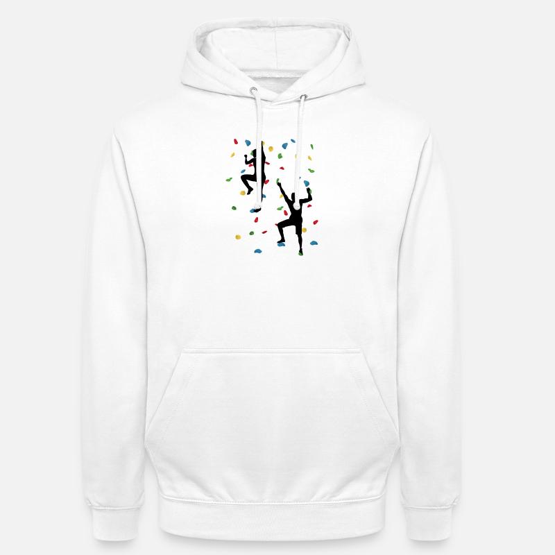 Climbing Wall Duo – Climbing Challenge - Unisex Hoodie - white