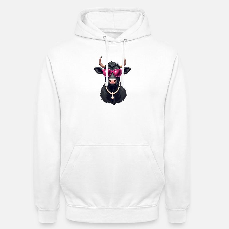 Kuh - Unisex Hoodie - Weiß