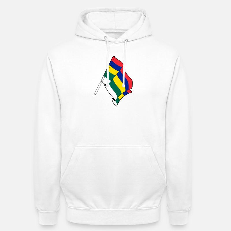 Terschelling Flag – Island Pride - Unisex Hoodie - white
