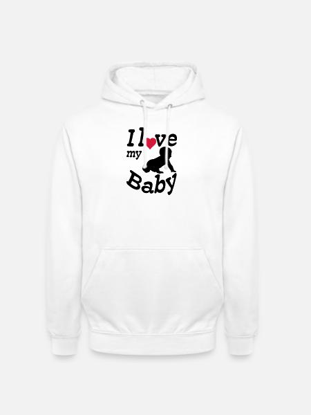 I love my Baby - Unisex Hoodie - white