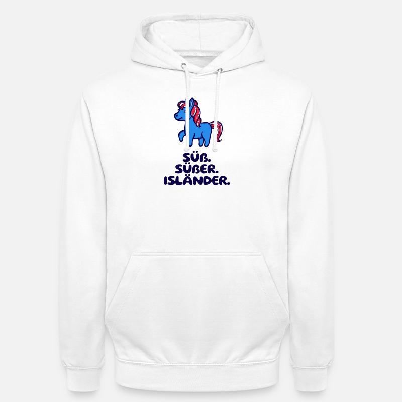 Islandponys Statement Isländer Islandpferde Pony - Unisex Hoodie - Weiß