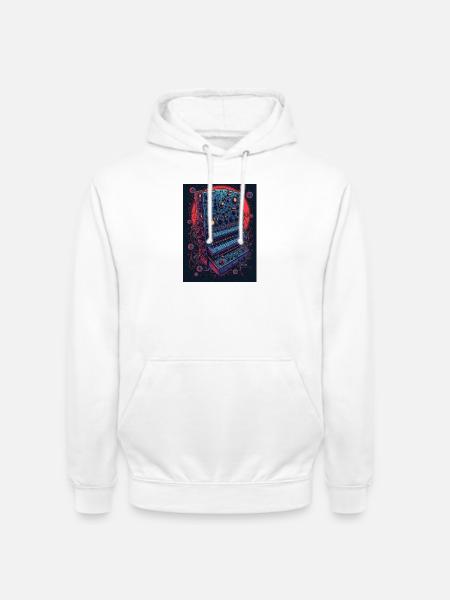 Futuristic electronic music device - Unisex Hoodie - white