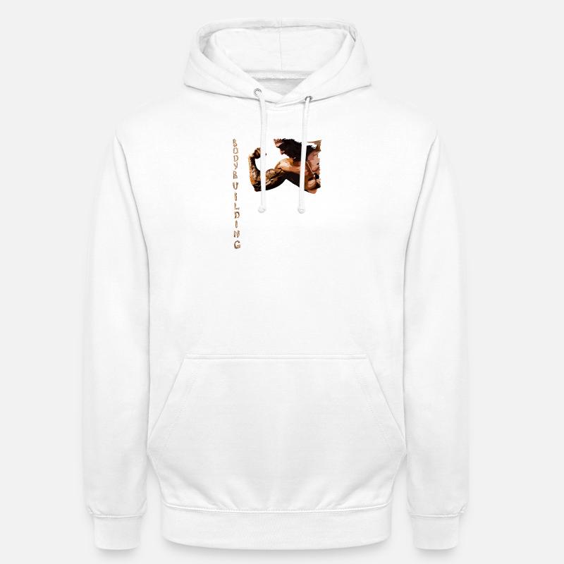 Conception de force pauvre musculaire - Sweat-shirt à capuche unisexe - blanc