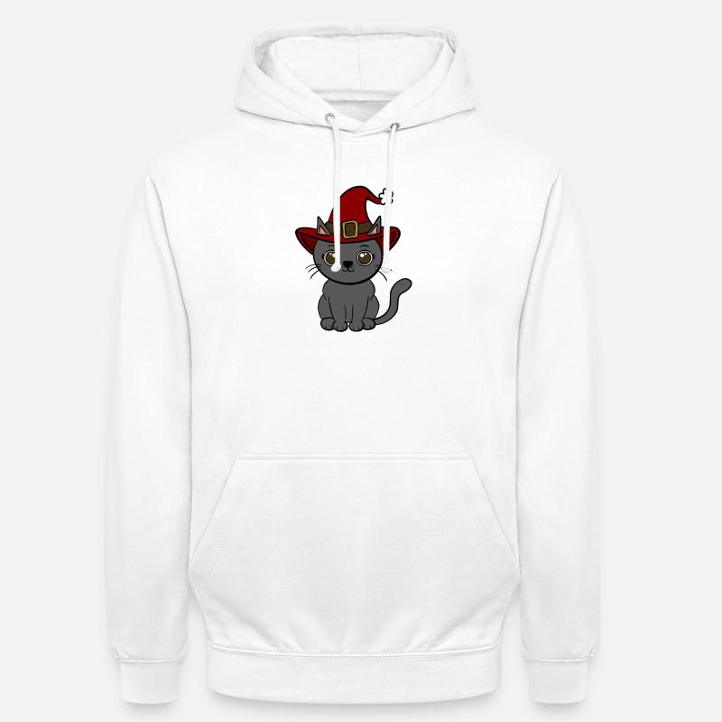 Noël chat - Sweat-shirt à capuche unisexe - blanc