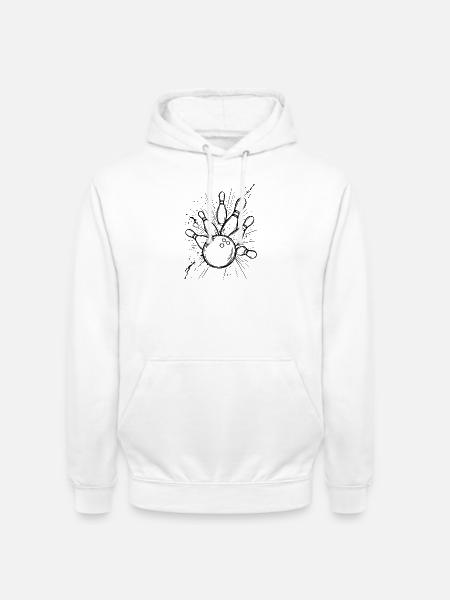 Bowling - Unisex Hoodie - Weiß