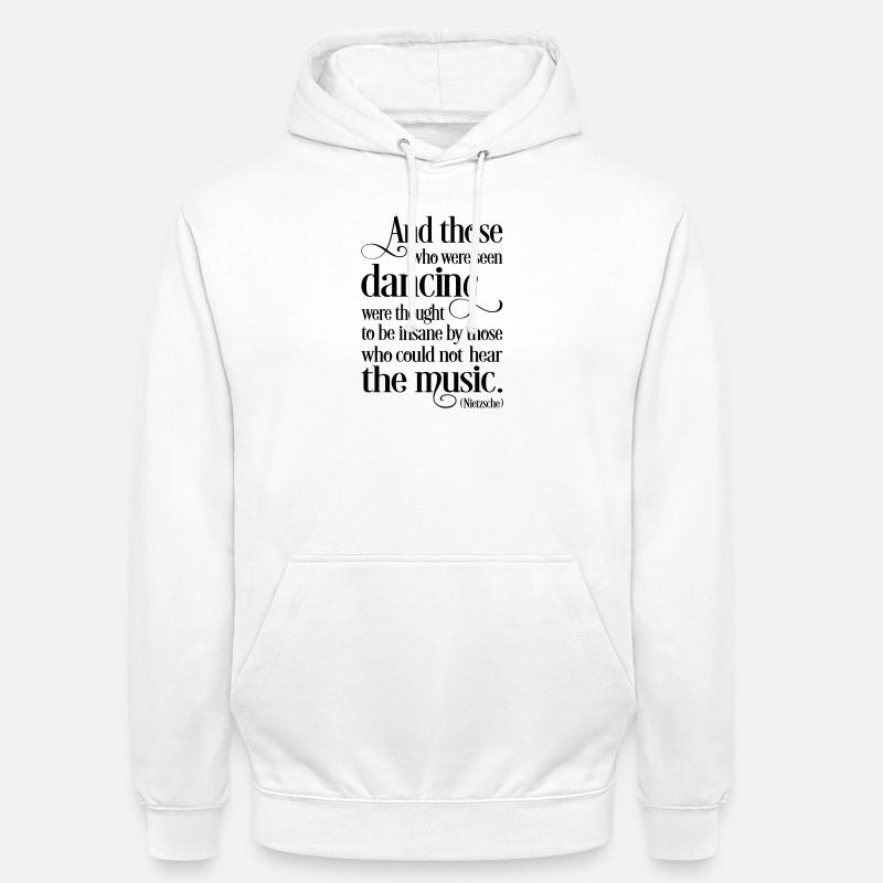 Danse - Sweat-shirt à capuche unisexe - blanc