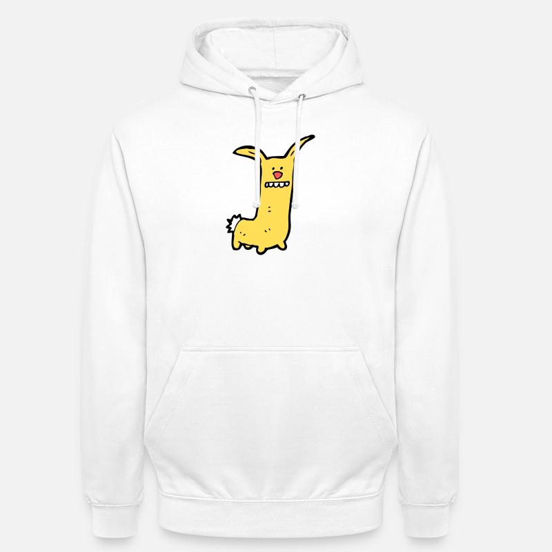 Drôle d’animal comique - Sweat-shirt à capuche unisexe - blanc