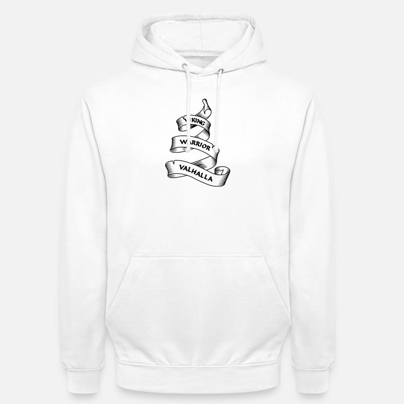 Wikinger Wimpel oder Banner transparent - Unisex Hoodie - Weiß