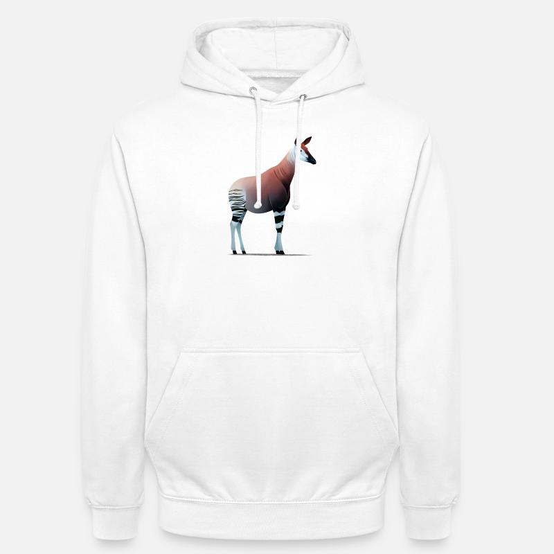 Okapi - Hættetrøje unisex - hvid