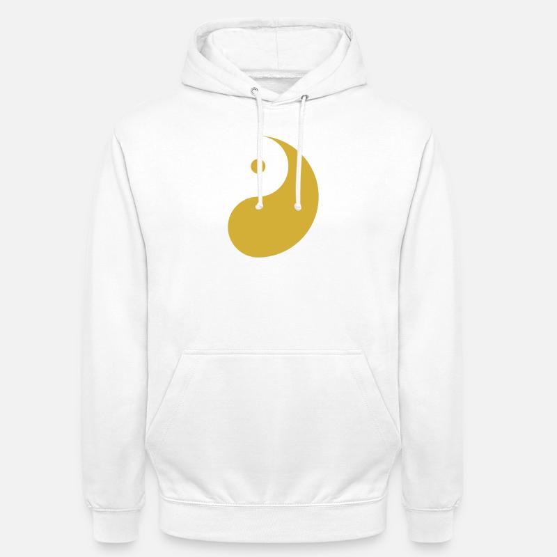 Yang Gold - Sweat-shirt à capuche unisexe - blanc