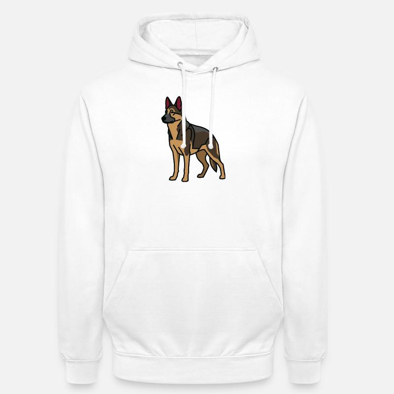 Deutscher Schäferhund - Unisex Hoodie - Weiß