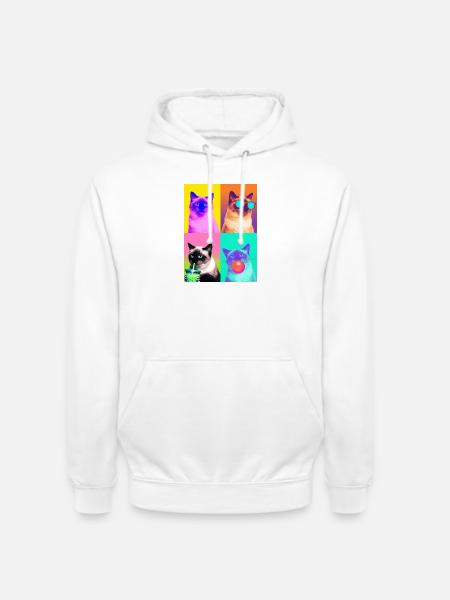 Katzen Himalaya Katze - Unisex Hoodie - Weiß