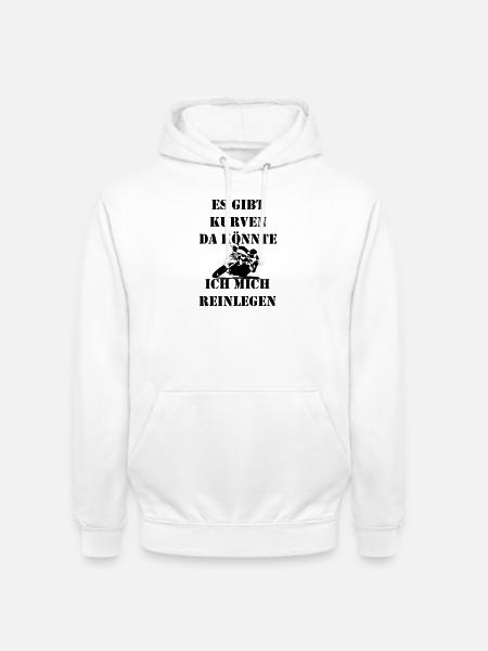 kurven reinlegen  - Unisex Hoodie - Weiß