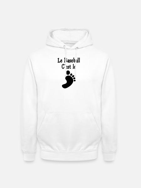 Baseball ist der Fuß - Unisex Hoodie - Weiß