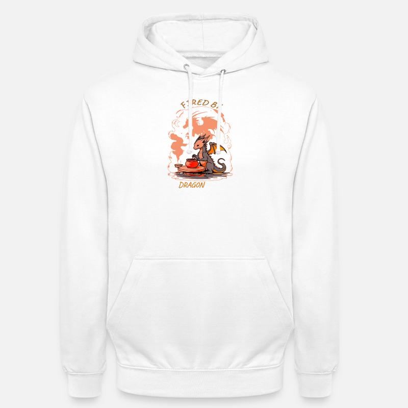 Dragon Forge - Fired by Magic Pottery Art - Unisex Hoodie - white
