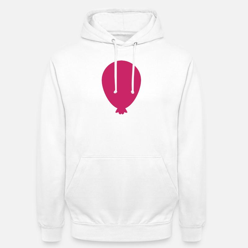 Forme de ballon - Sweat-shirt à capuche unisexe - blanc