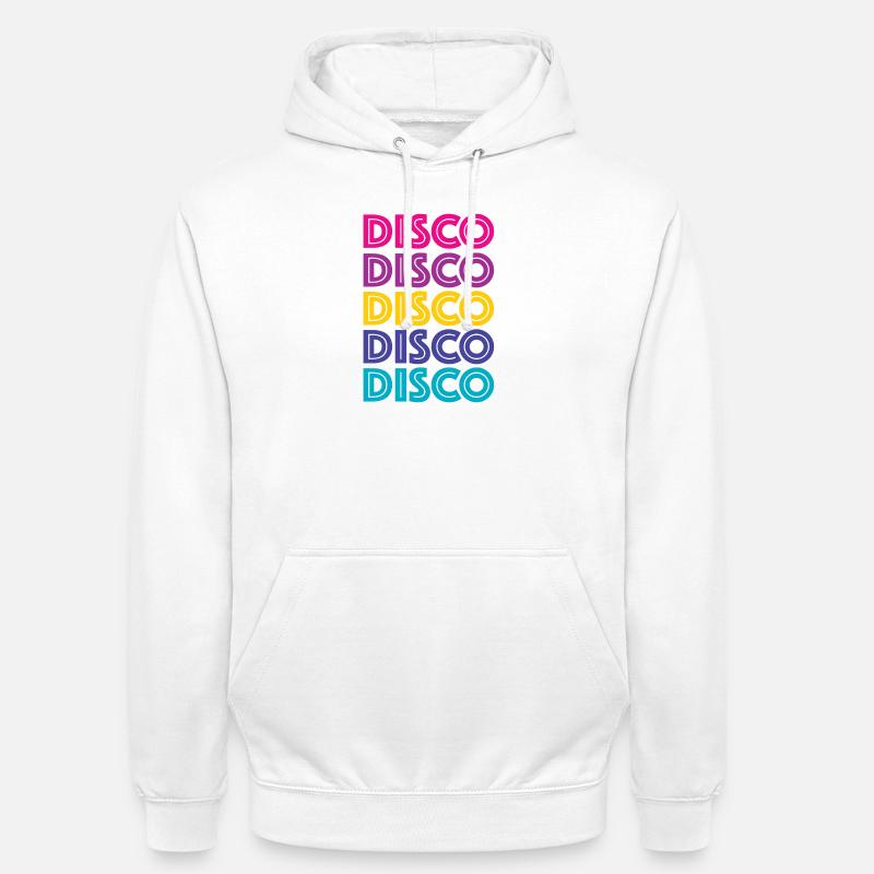 Disco Disco Disco - Sweat-shirt à capuche unisexe - blanc