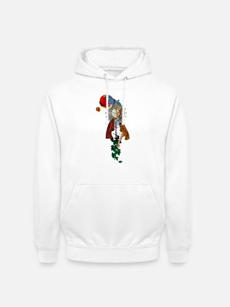 Surreale Renaissance-Anatomie-Collage - Unisex Hoodie - Weiß