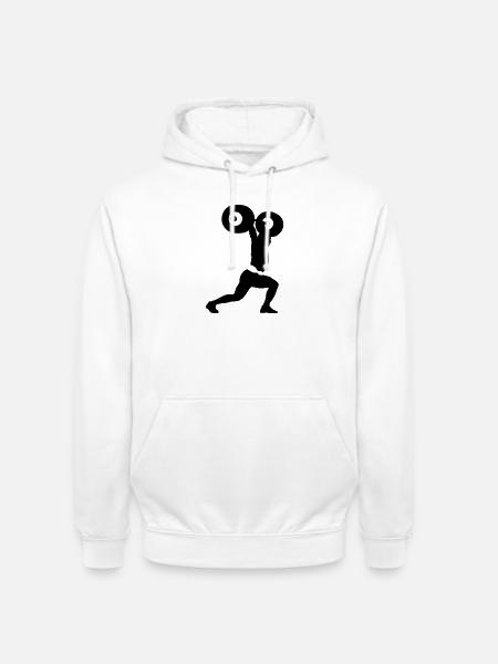 weightlifter - Unisex Hoodie - white