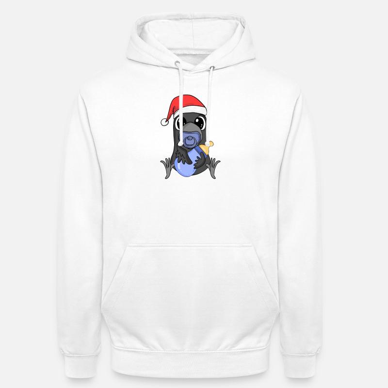 Bébé corbeau - Sweat-shirt à capuche unisexe - blanc