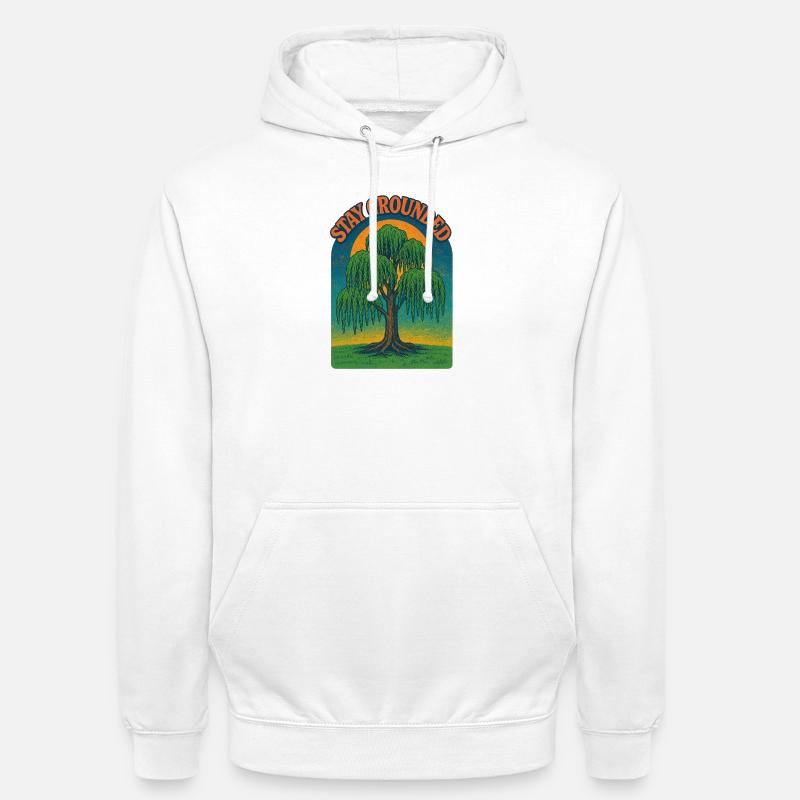 Reste cloué au sol Willow Sunset - Sweat-shirt à capuche unisexe - blanc