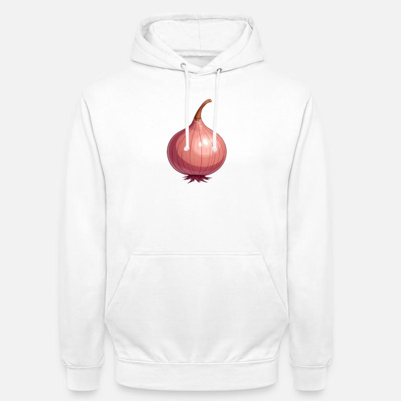 oignon - Sweat-shirt à capuche unisexe - blanc