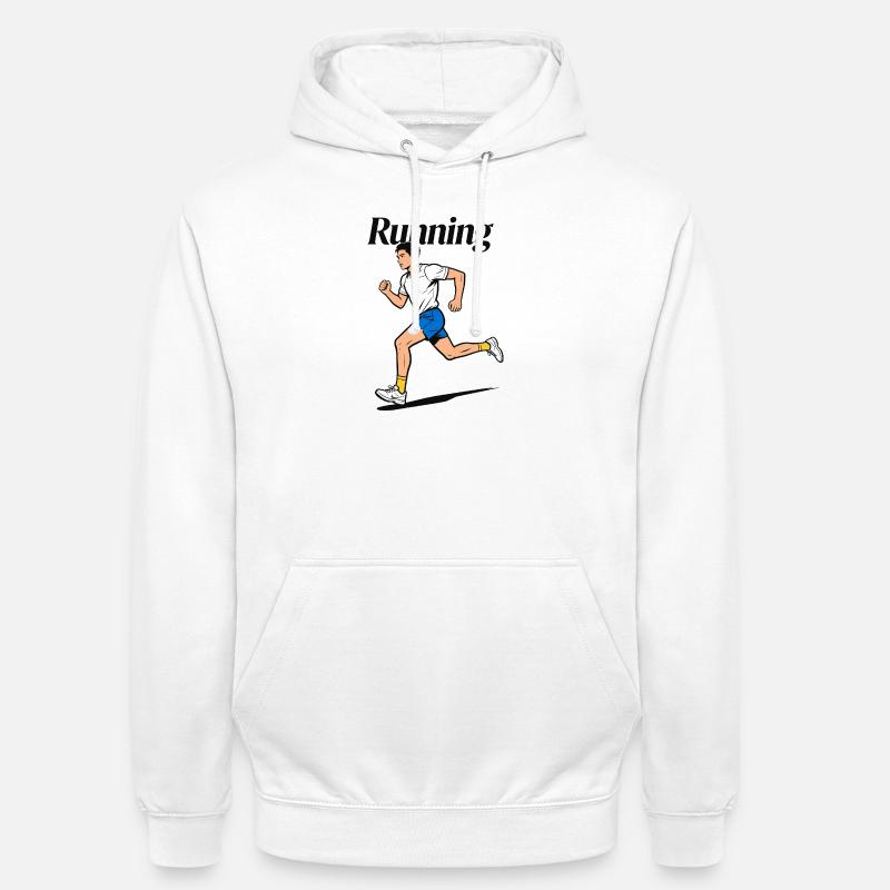Course en course - Sweat-shirt à capuche unisexe - blanc