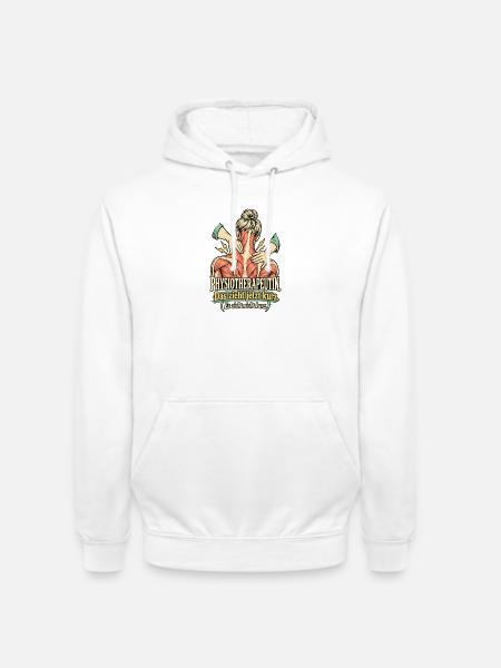 Physiotherapeutin Das zieht kurz - Unisex Hoodie - Weiß