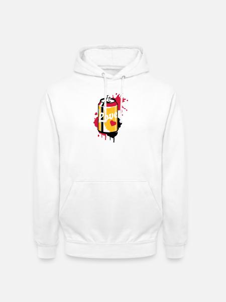 opened soda can in graffiti style - Unisex Hoodie - white