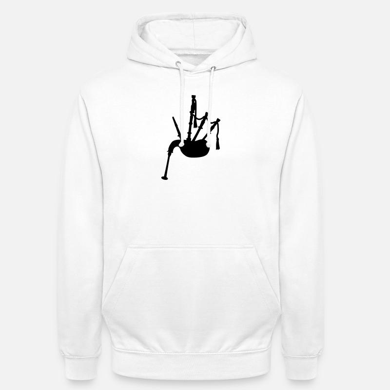 Cornemuse - Sweat-shirt à capuche unisexe - blanc