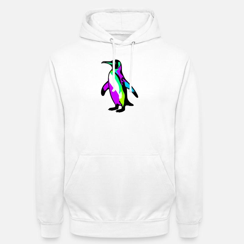 Penguin - Unisex Hoodie - white