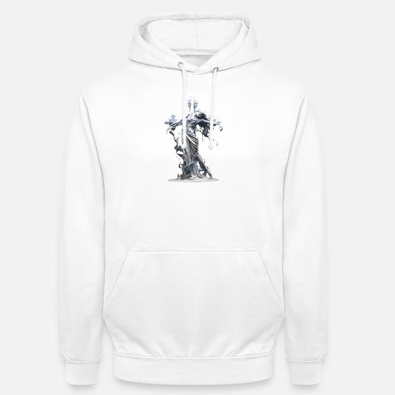 Déesse glacée du fleuve - Sweat-shirt à capuche unisexe - blanc