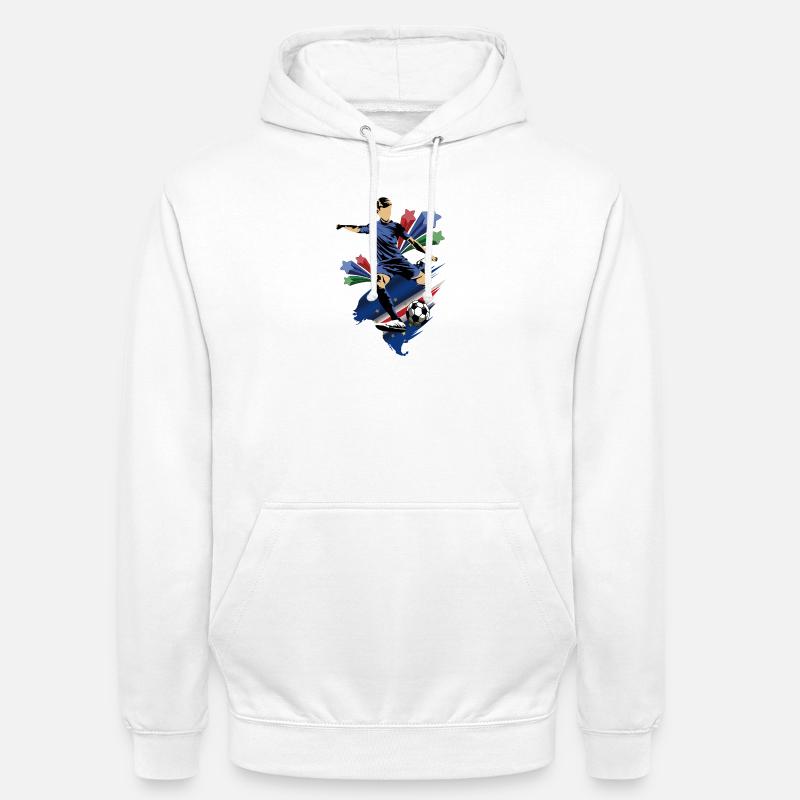 Cap-Vert - Cap-Vert - Drapeau - Sweat-shirt à capuche unisexe - blanc