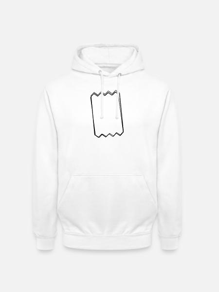 Kassenbon handgezeichnet - Unisex Hoodie - Weiß