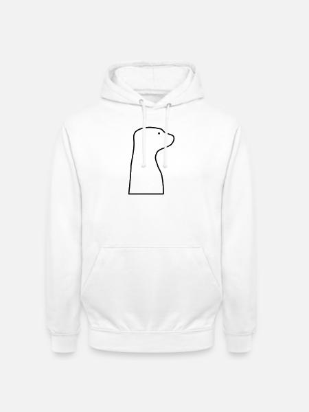 Suricate - Sweat-shirt à capuche unisexe - blanc