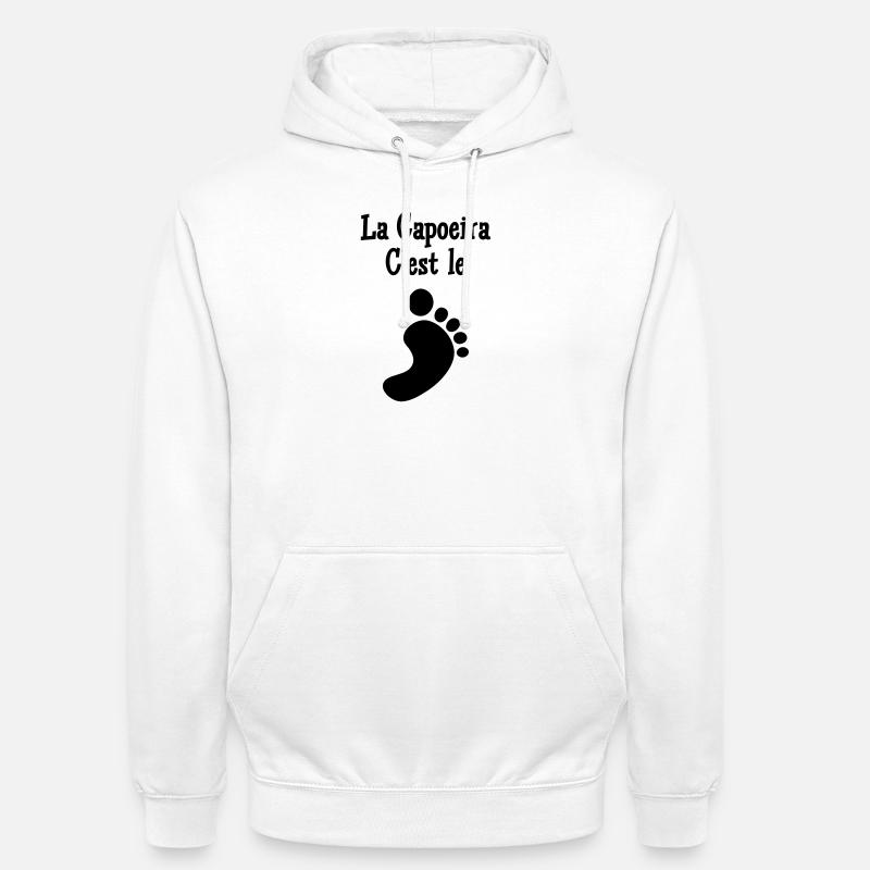 La Capoeira c'est le Pied - Sweat-shirt à capuche unisexe - blanc