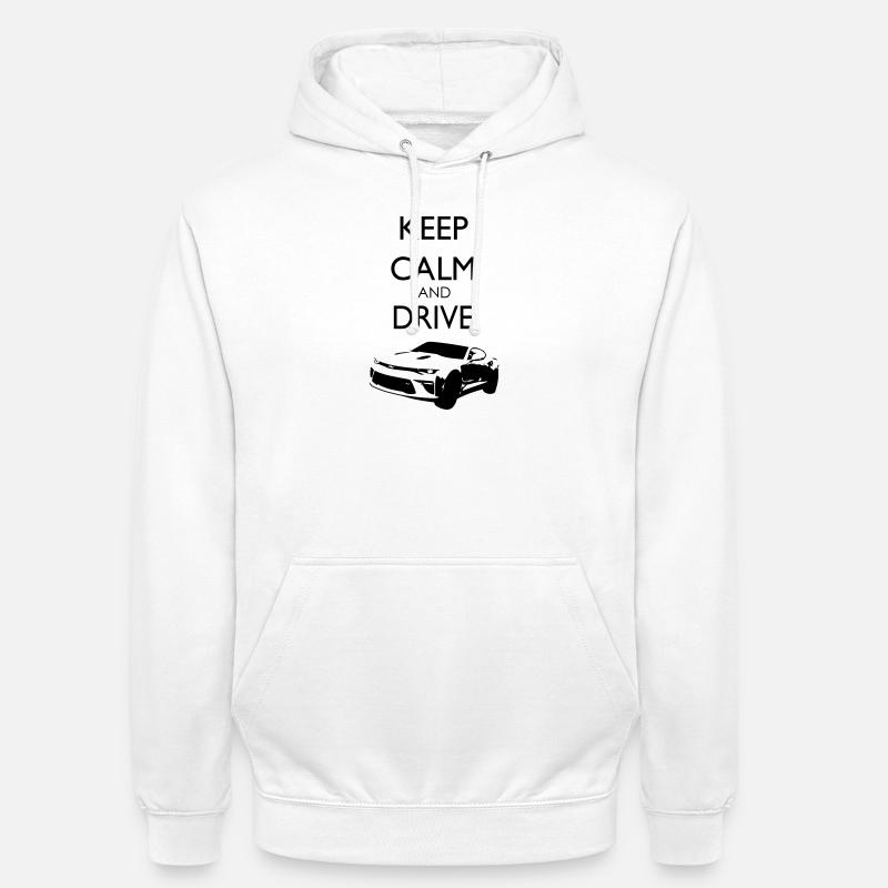 Keep Calm and Drive Camaro - Unisex Hoodie - Weiß