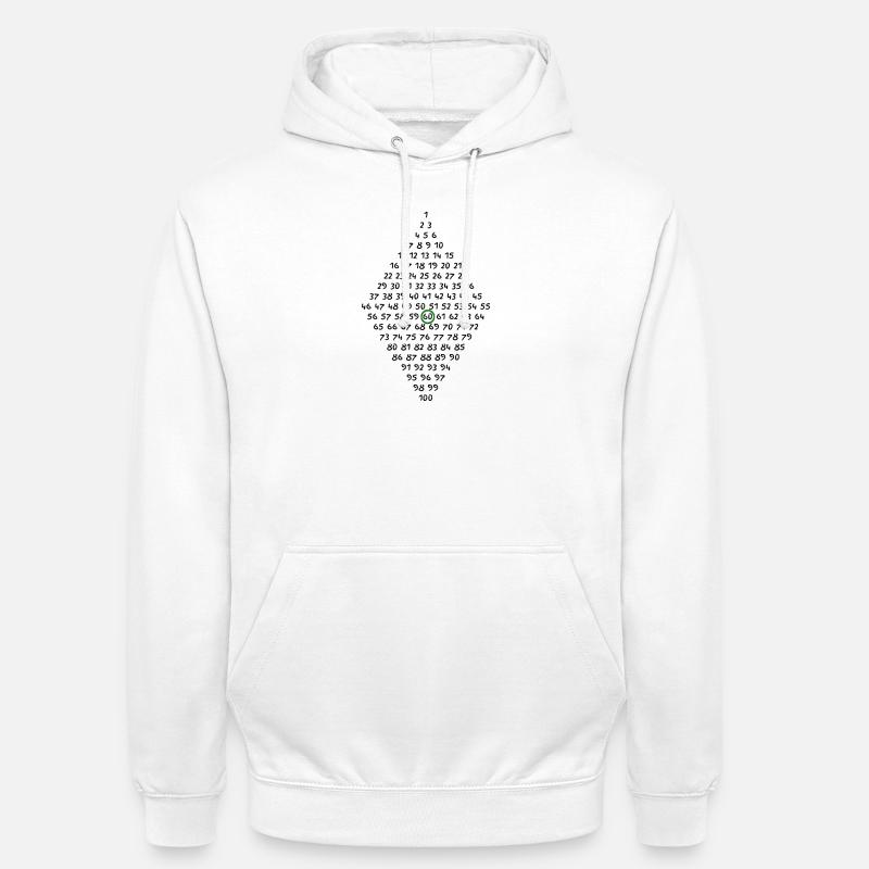 60° compleanno - Felpa con cappuccio unisex - bianco