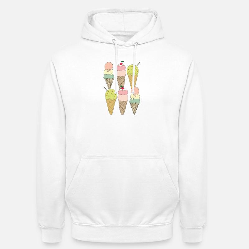 eisvariationen 6fach - Unisex Hoodie - Weiß