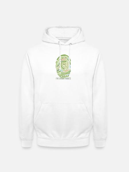 Garden fingerprint - Unisex Hoodie - white