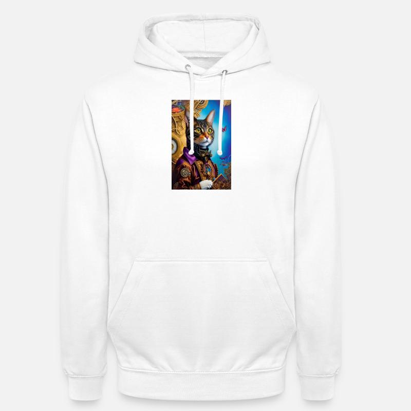 Master cat 2 - Sweat-shirt à capuche unisexe - blanc
