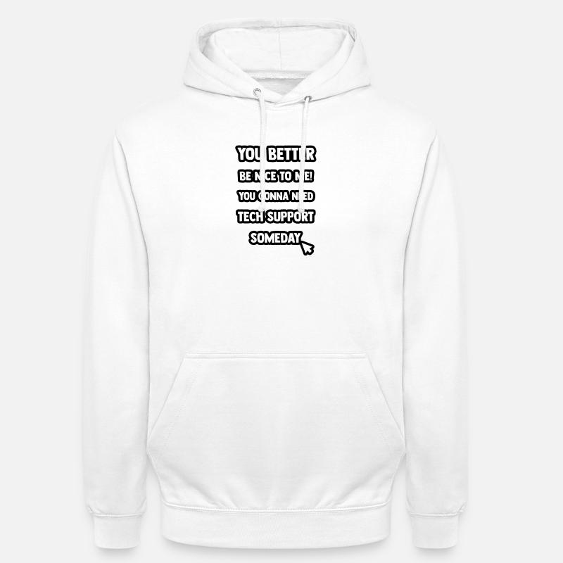Tech Support - Unisex Hoodie - Weiß