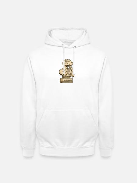 Philosoraptor - Unisex Hoodie - Weiß