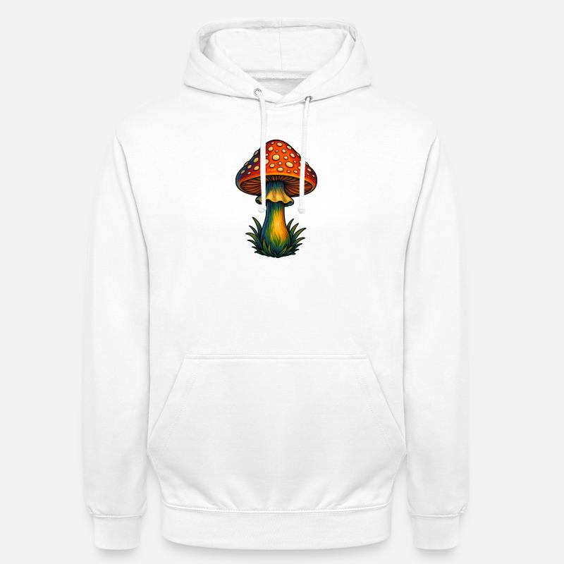 muchomor muchomor - Bluza z kapturem typu unisex - biały
