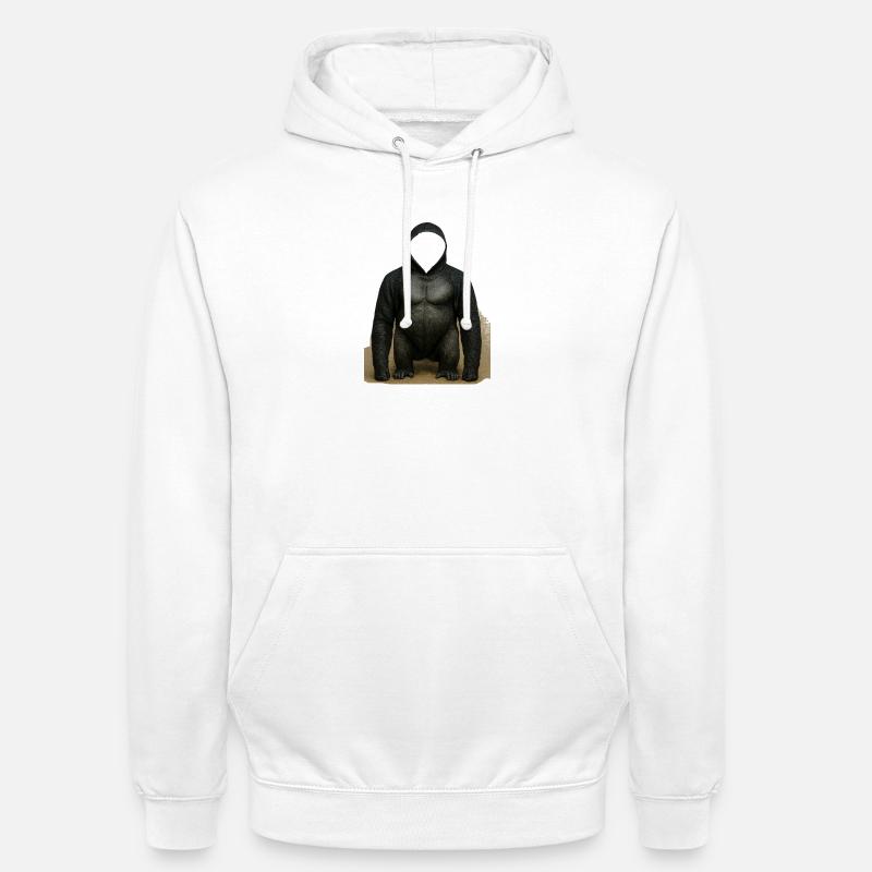 Shadow Gorilla Kapuzenpullover Design - Unisex Hoodie - Weiß